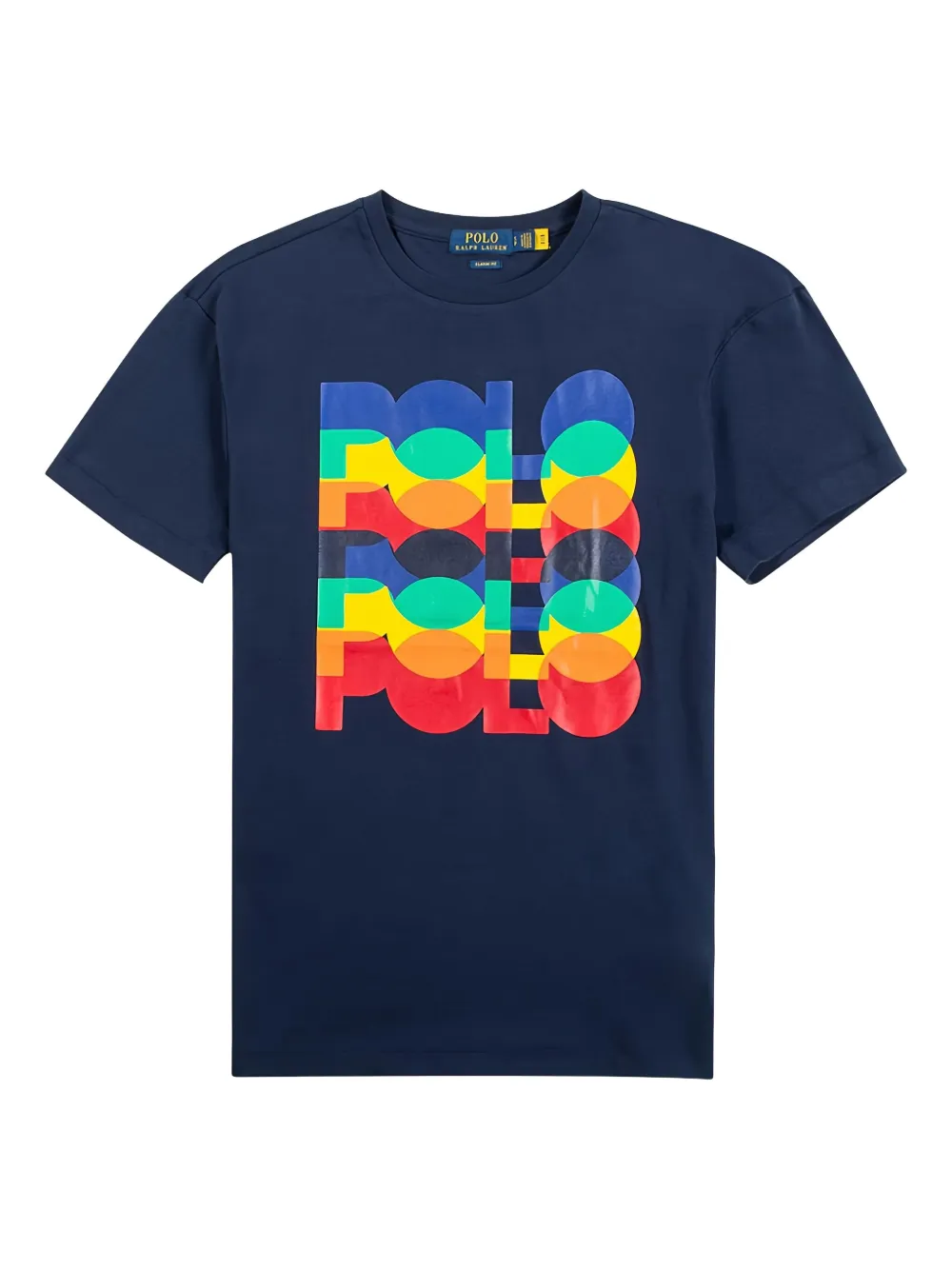Polo Ralph Lauren Polo Ralph Lauren Newport T-Shirt mit Logo-Print - Blau aus Baumwolle in Blau