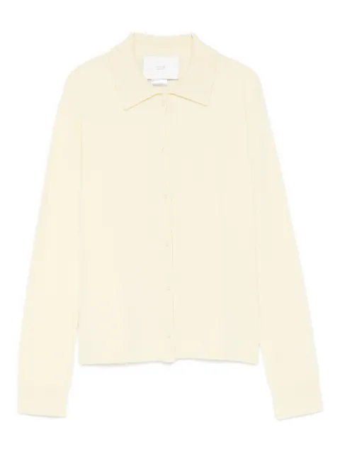 Vanisè polo-collar cardigan