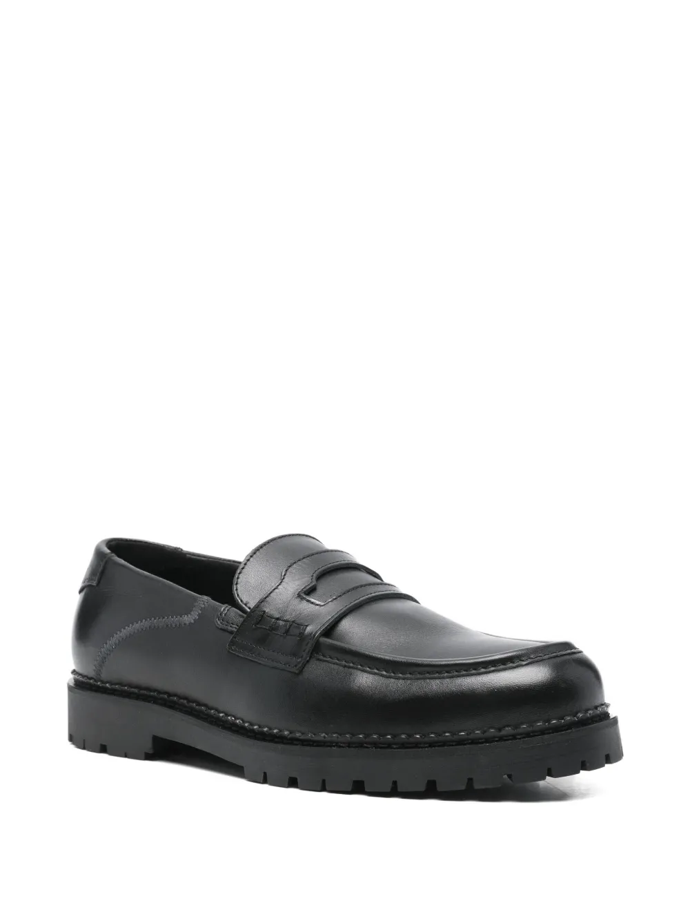 RETERNITY Le Parisien penny lug-sole loafers - Zwart