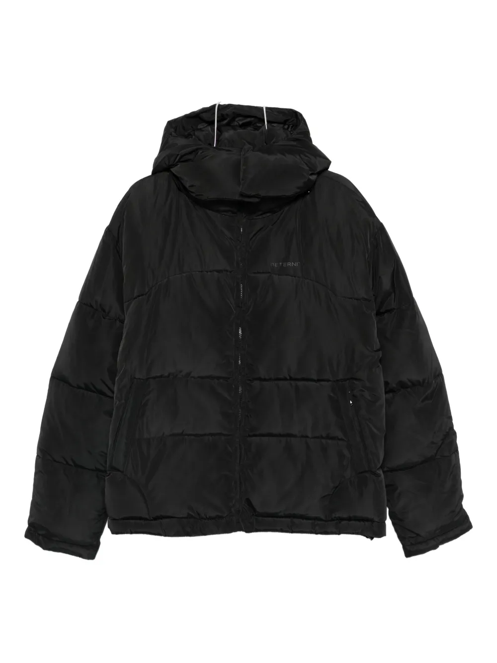 RETERNITY hooded puffer jacket | Black | Image 1