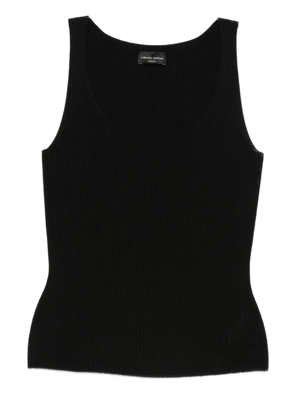 Roberto Collina ribbed top - Nero