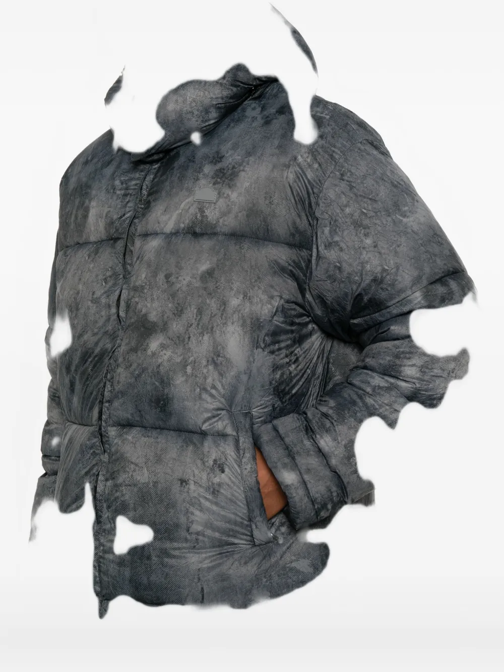 Reternity Hooded Puffer Jacket In Gray