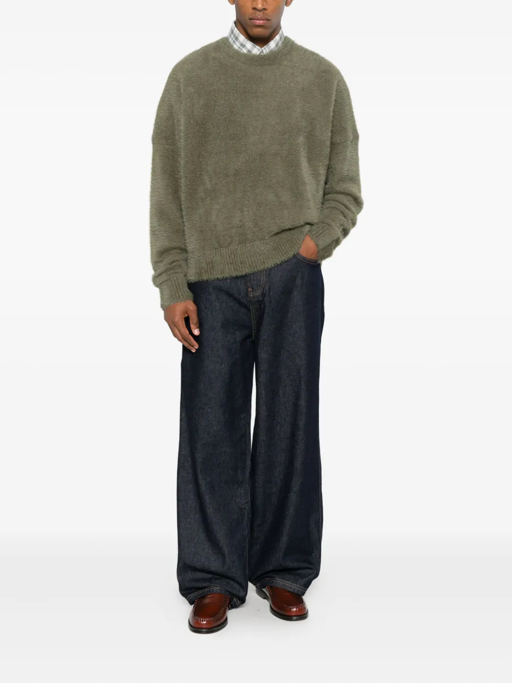 RETERNITY crewneck logo-plaque sweater | Knitted Sweaters | Image 2