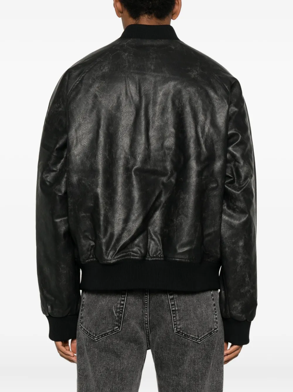 Reternity Faux-leather Zip Jacket In Black