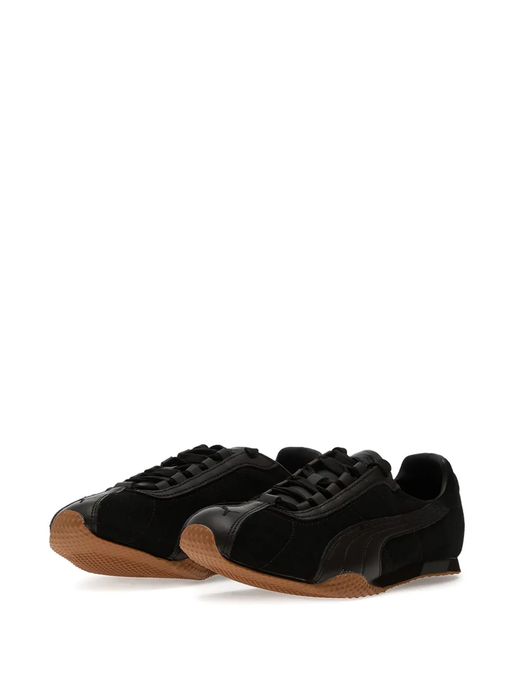 Puma H-street Premium Lace-up Sneakers In Black