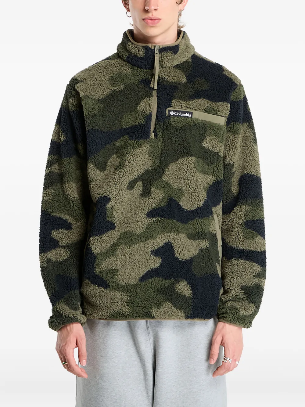 Columbia Sportswear ハーフジップ スウェットシャツ - グリーン Columbia Sportswear ハーフジップ スウェットシャツ - グリーン