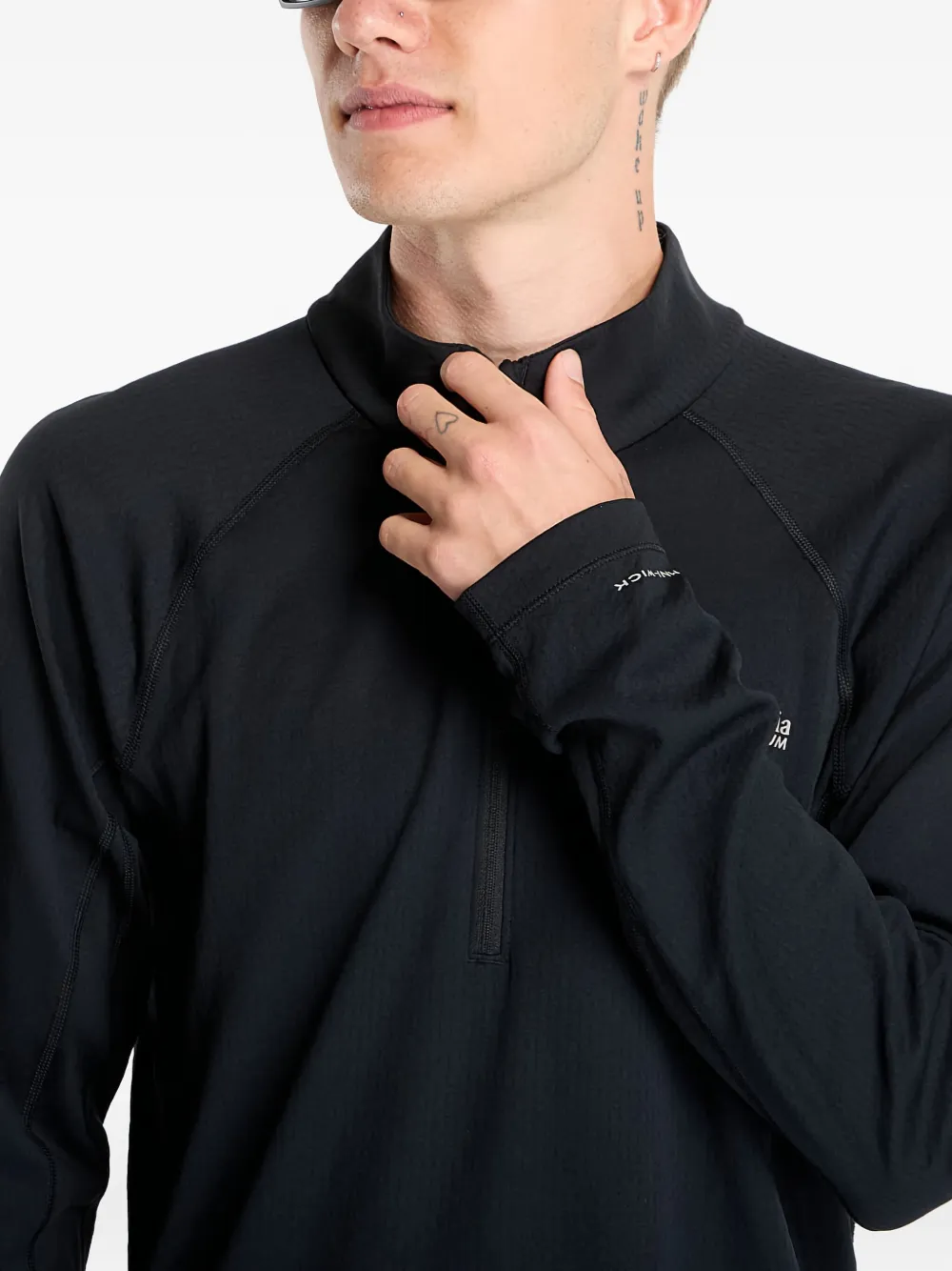 Columbia Trui met halve rits Zwart