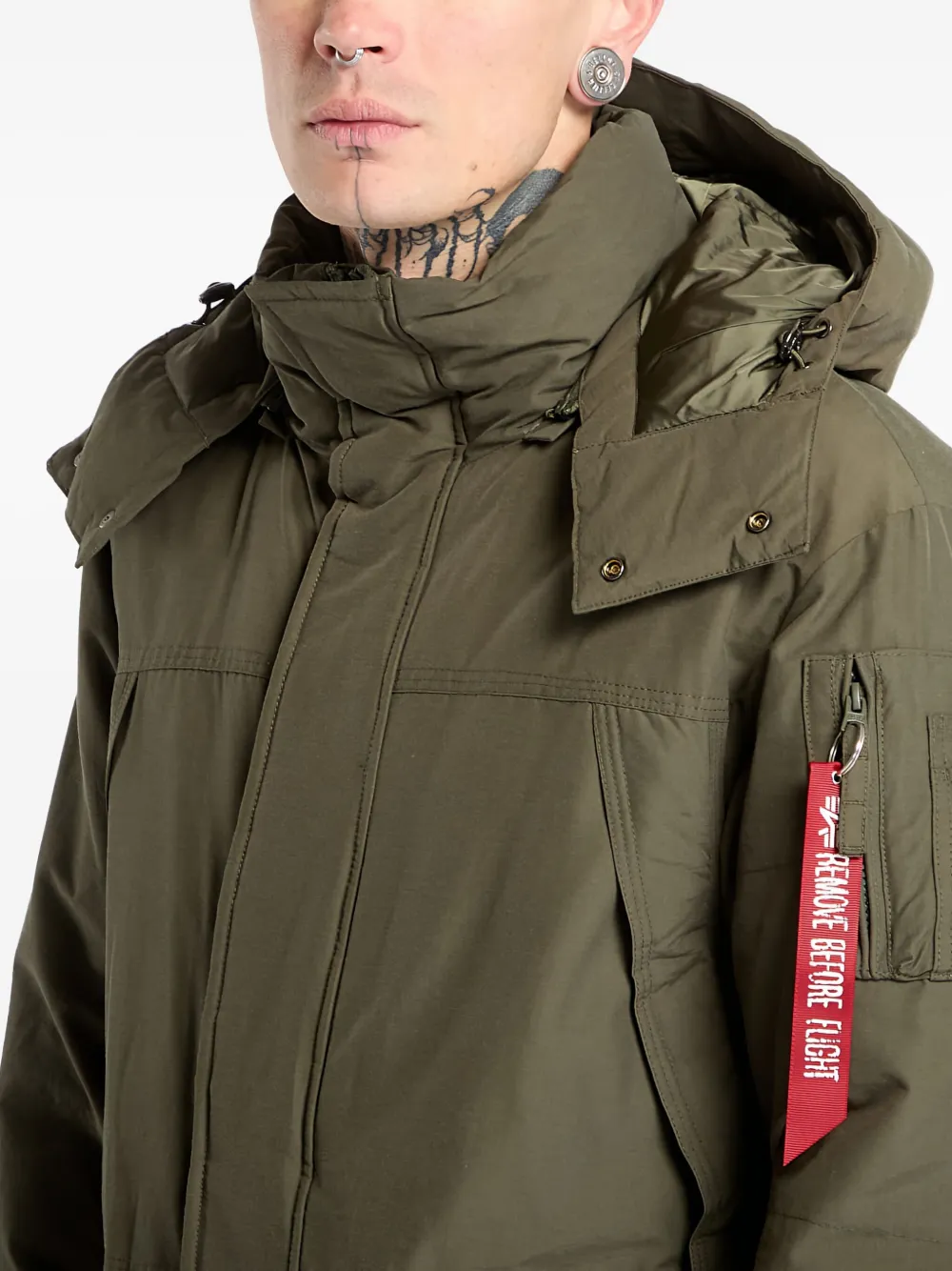 Alpha Industries Parka met capuchon Groen