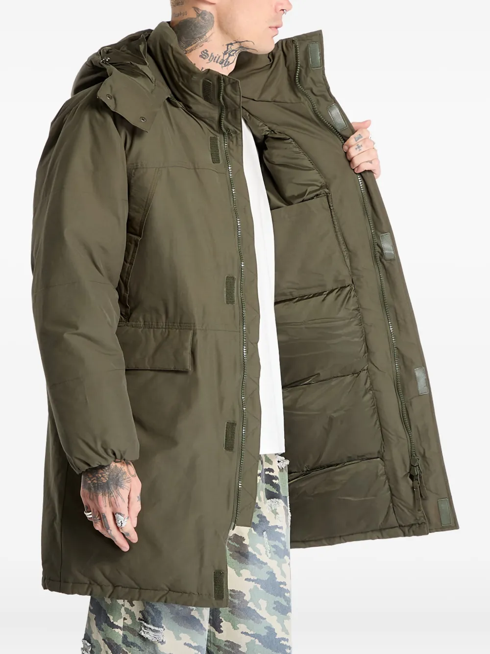 Alpha Industries Parka met capuchon Groen