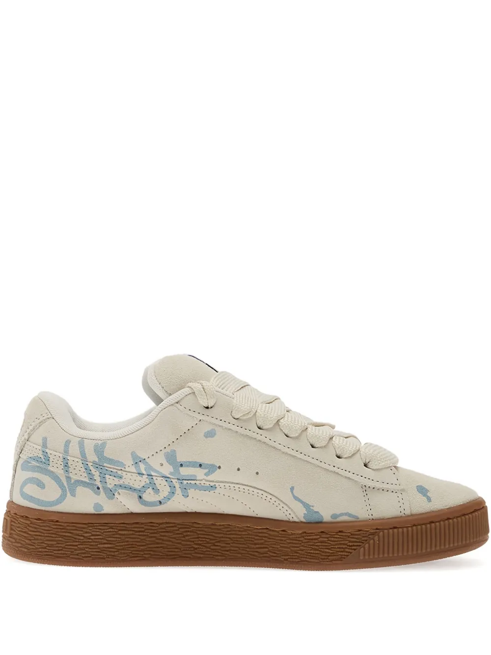Puma Suede Xl Splatters Sneakers In White