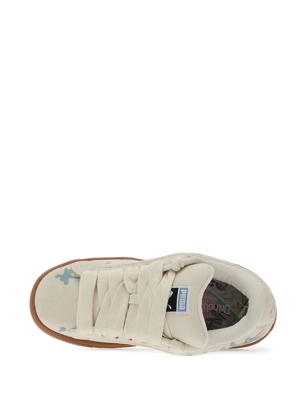 Puma Suede Xl Splatters Sneakers In White
