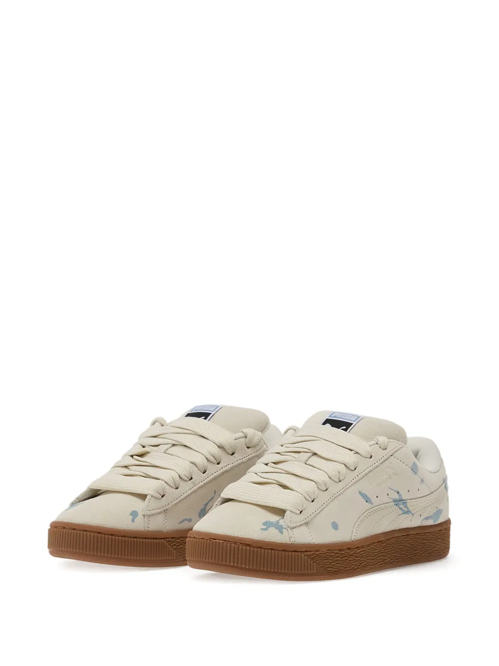 Puma Suede Xl Splatters Sneakers In White