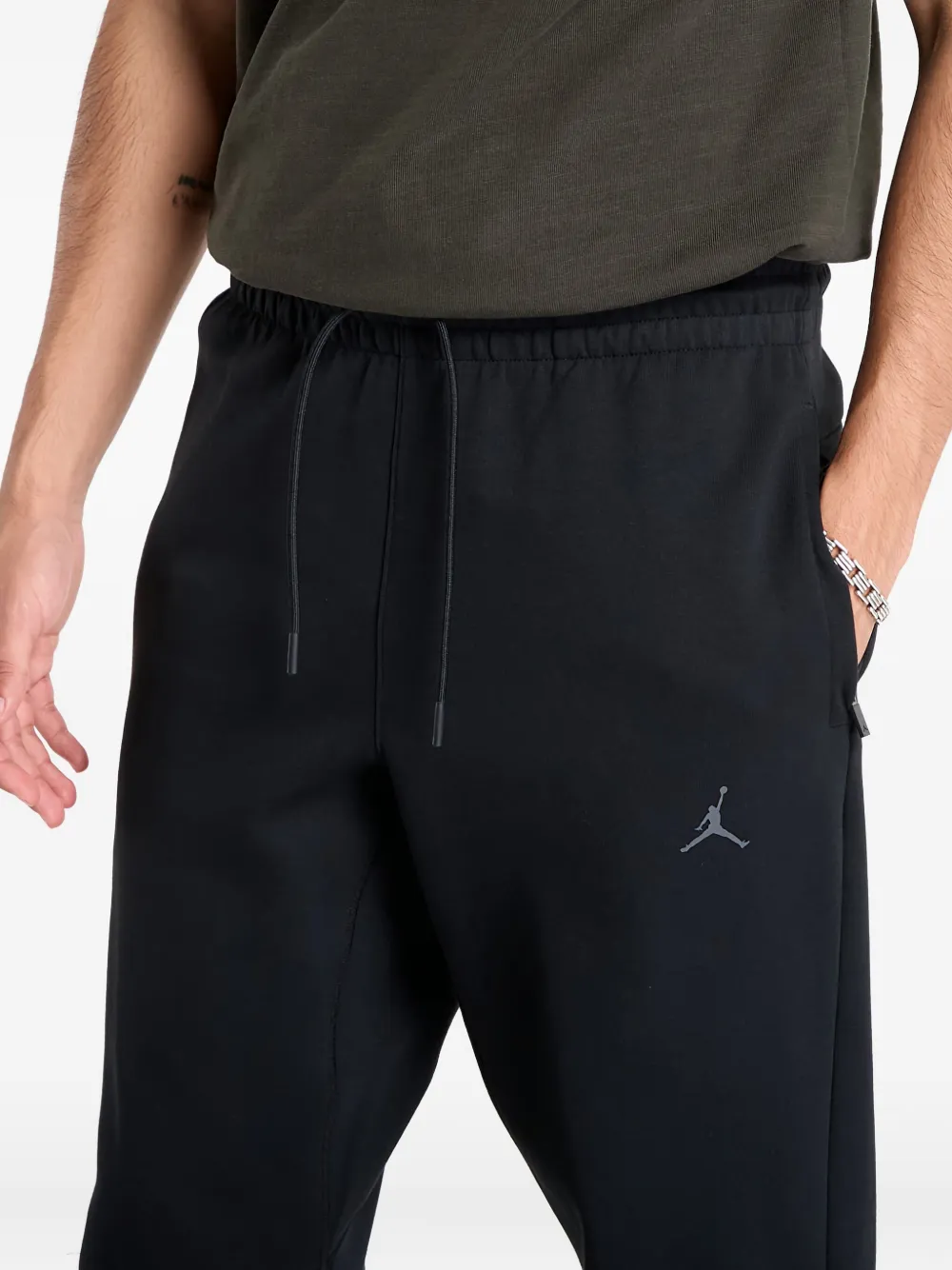 Jordan Trainingsbroek met logodetail en trekkoord Zwart