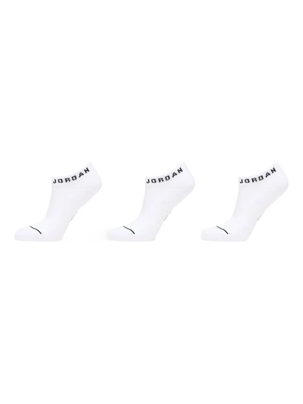 Jordan Dri-fit Everyday No-show Logo Socks (set Of Three) In White