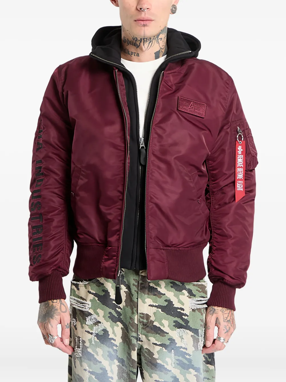 Alpha Industries chamarra MA-1 D-Tec | rojo | Image 1