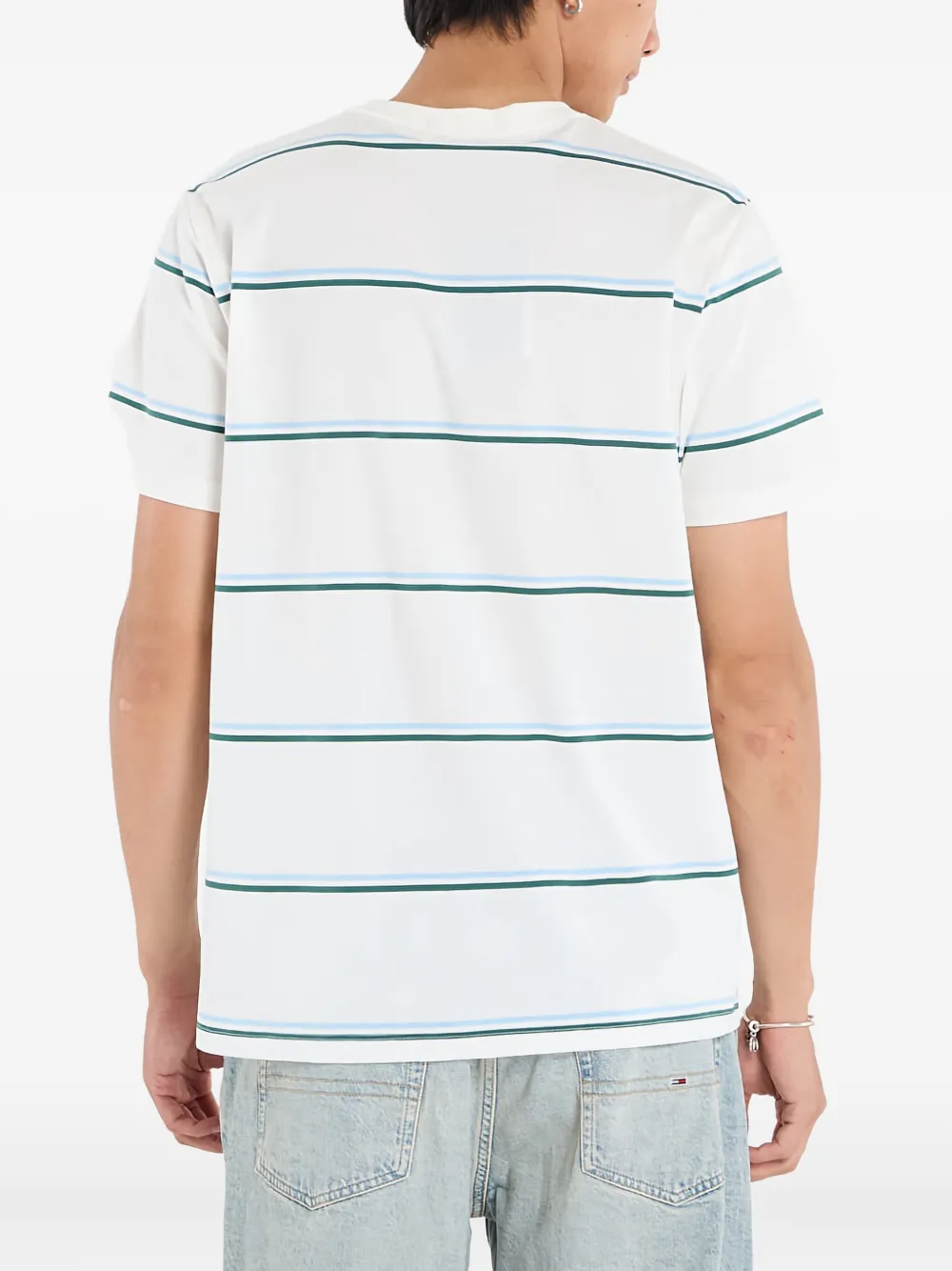 Fred Perry Gestreept katoenen T-shirt Wit