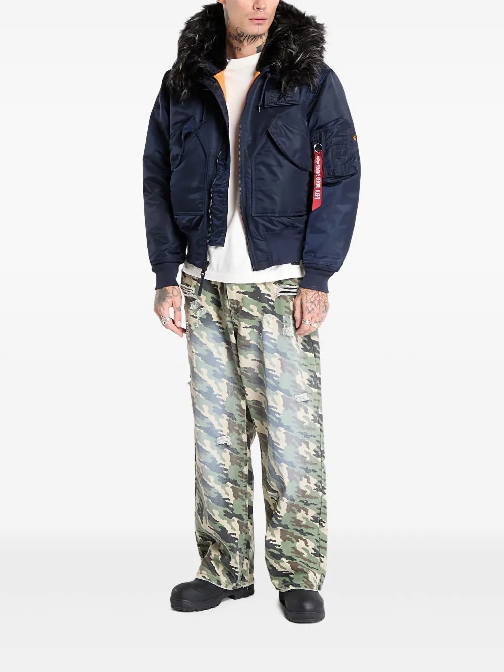 Alpha Industries chamarra texturizada con capucha | Chamarras con capucha | Image 2