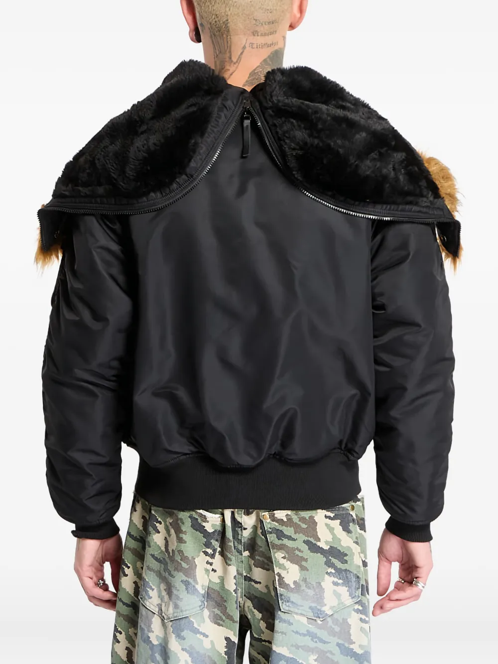 Alpha Industries Jack met ritssluiting Zwart