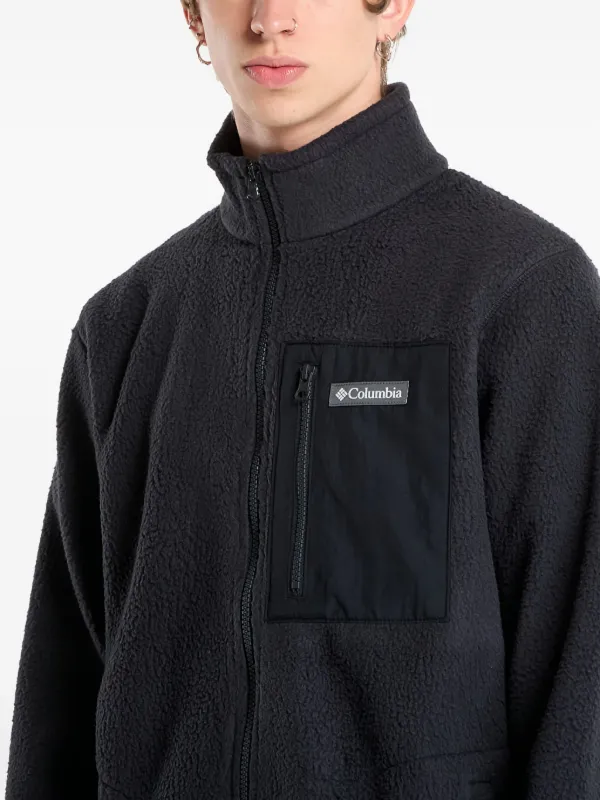 Columbia Jasper Ridge™ Pebbled full-zip Fleece Sweater | Black