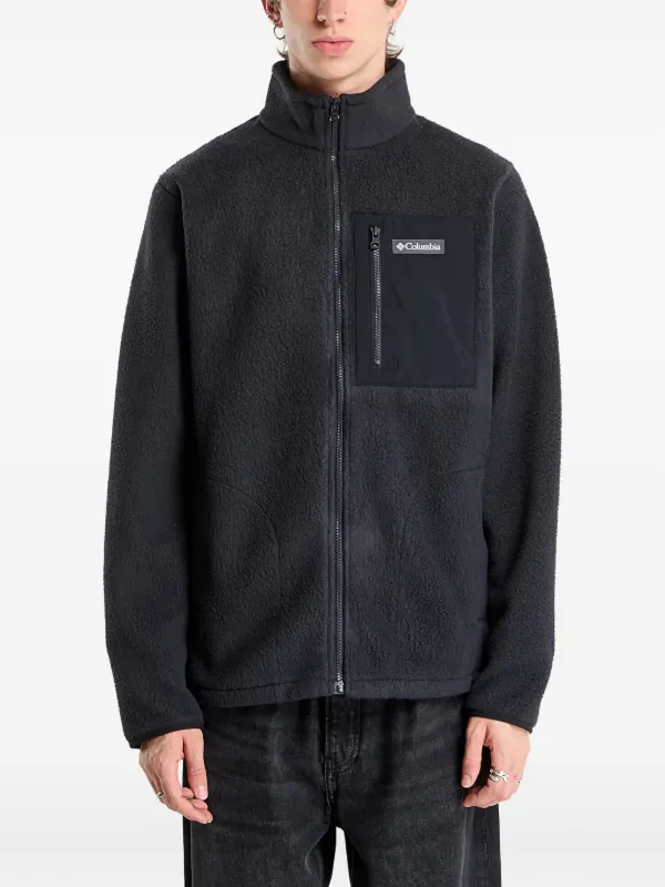 Columbia Jasper Ridge™ Pebbled full-zip Fleece Sweater | Black