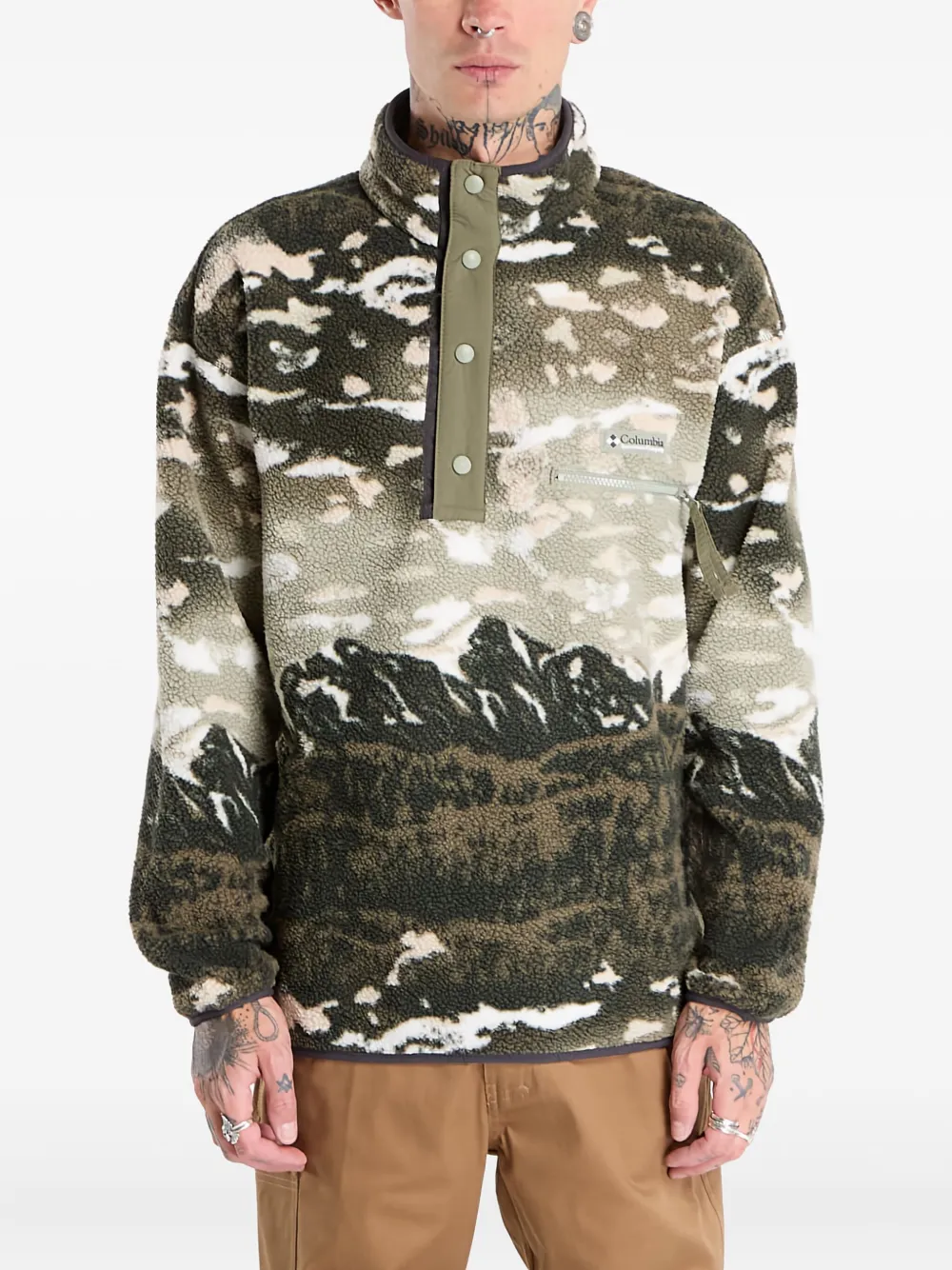 Columbia Helvetia™ sweater met print Groen