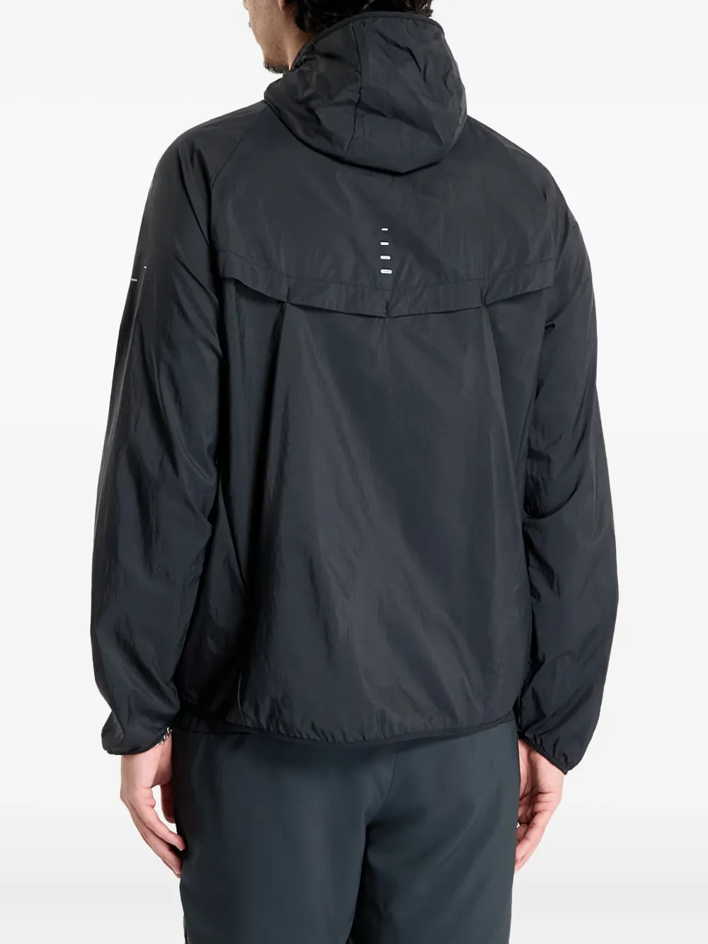 Nike Stride Repel UV performance jack met capuchon Zwart
