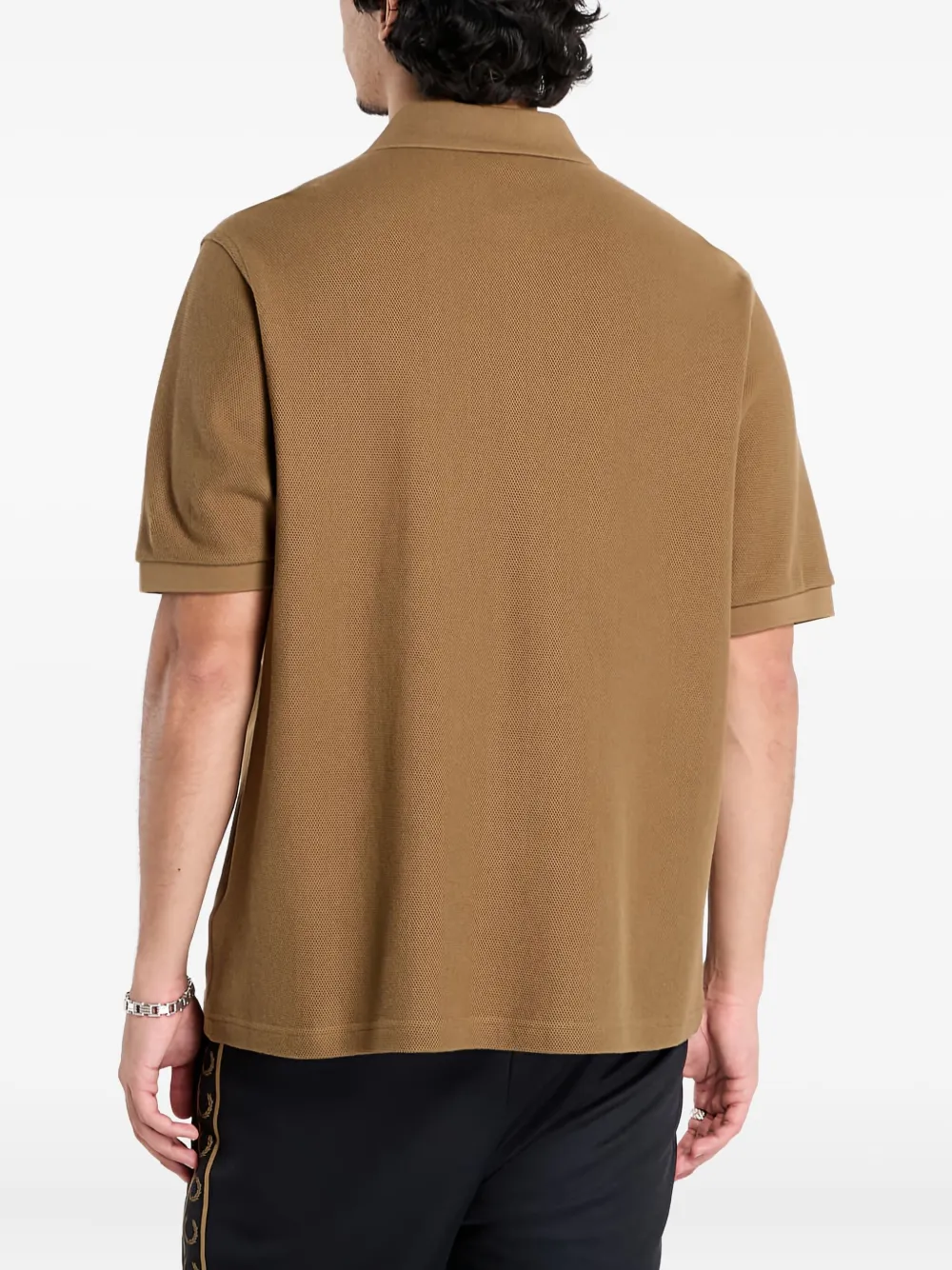 Fred Perry Overhemd met vlakken en knopen Bruin