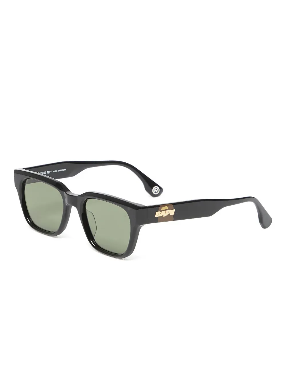 A BATHING APE square-frame sunglasses - Zwart