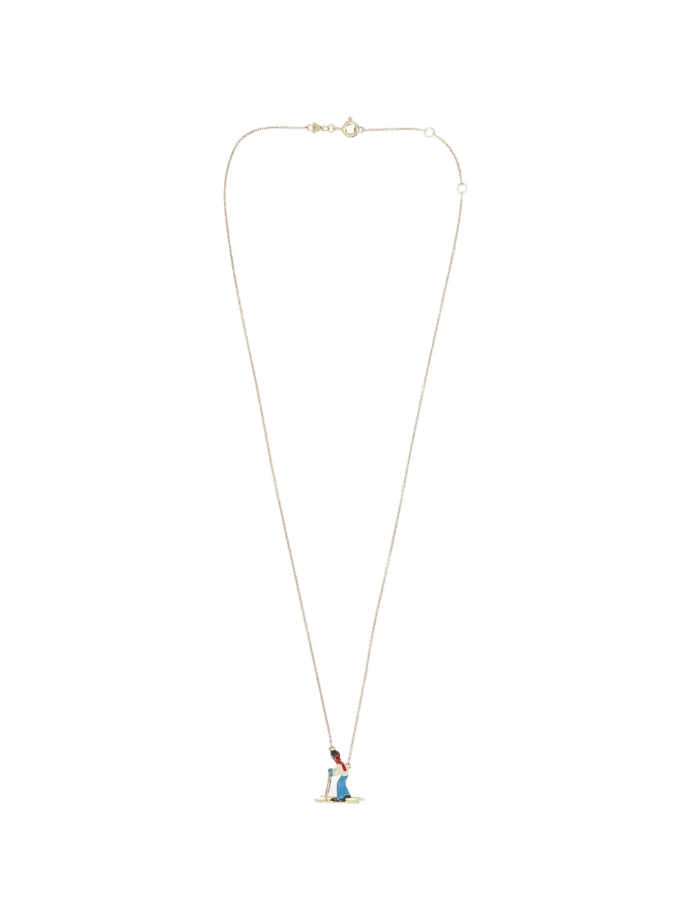 Aliita Ski enamel-pendant chain necklace - Oro
