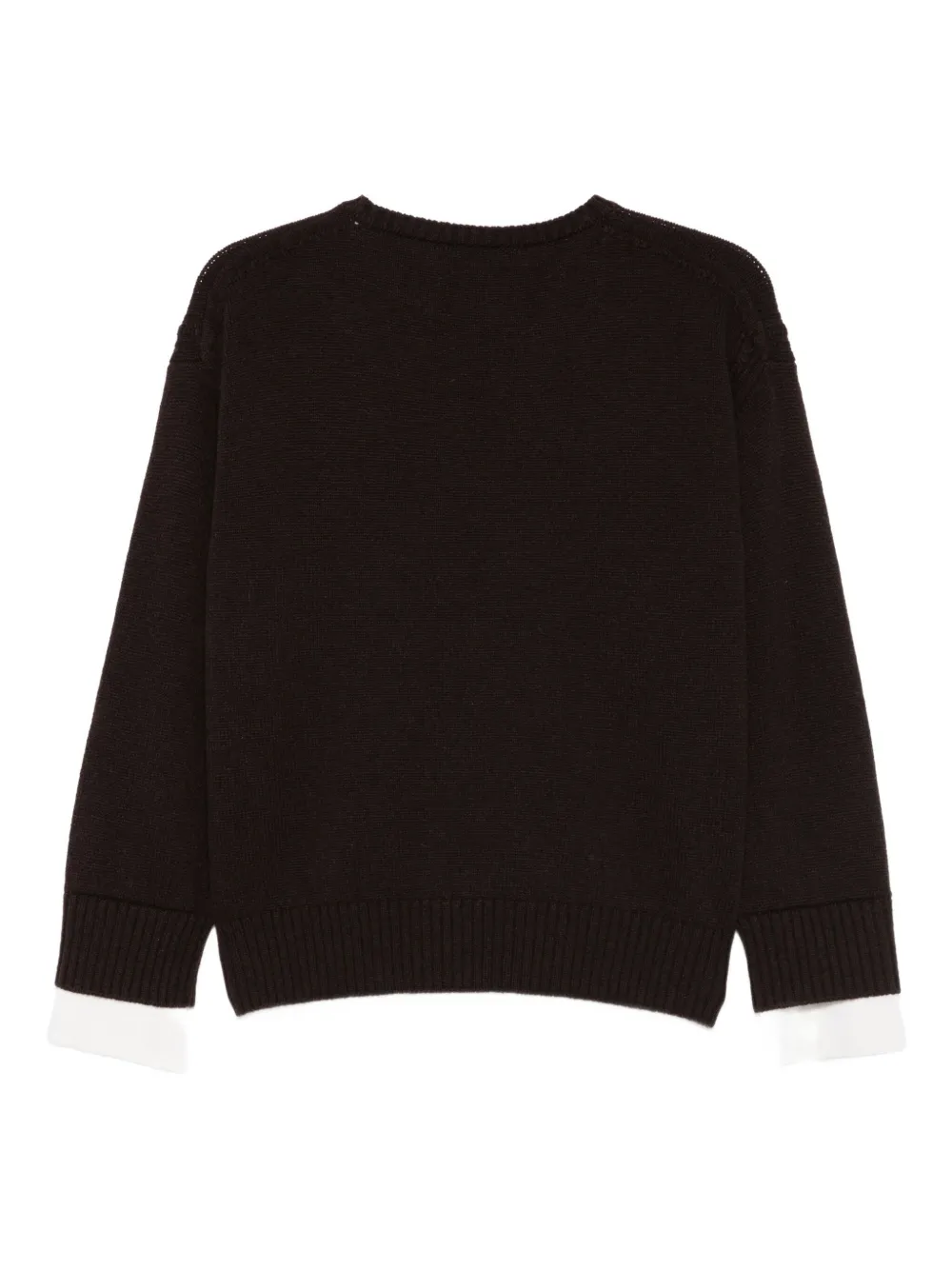 Vanisè Pearl-embellishment Sweater - Brown 