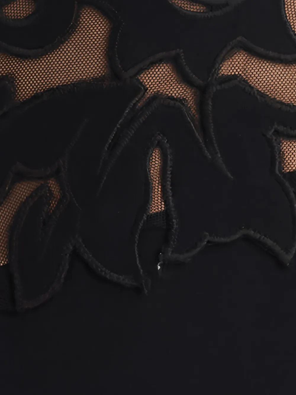 Tadashi Shoji One-shoulder Floral-detail Maxi Dress In Black