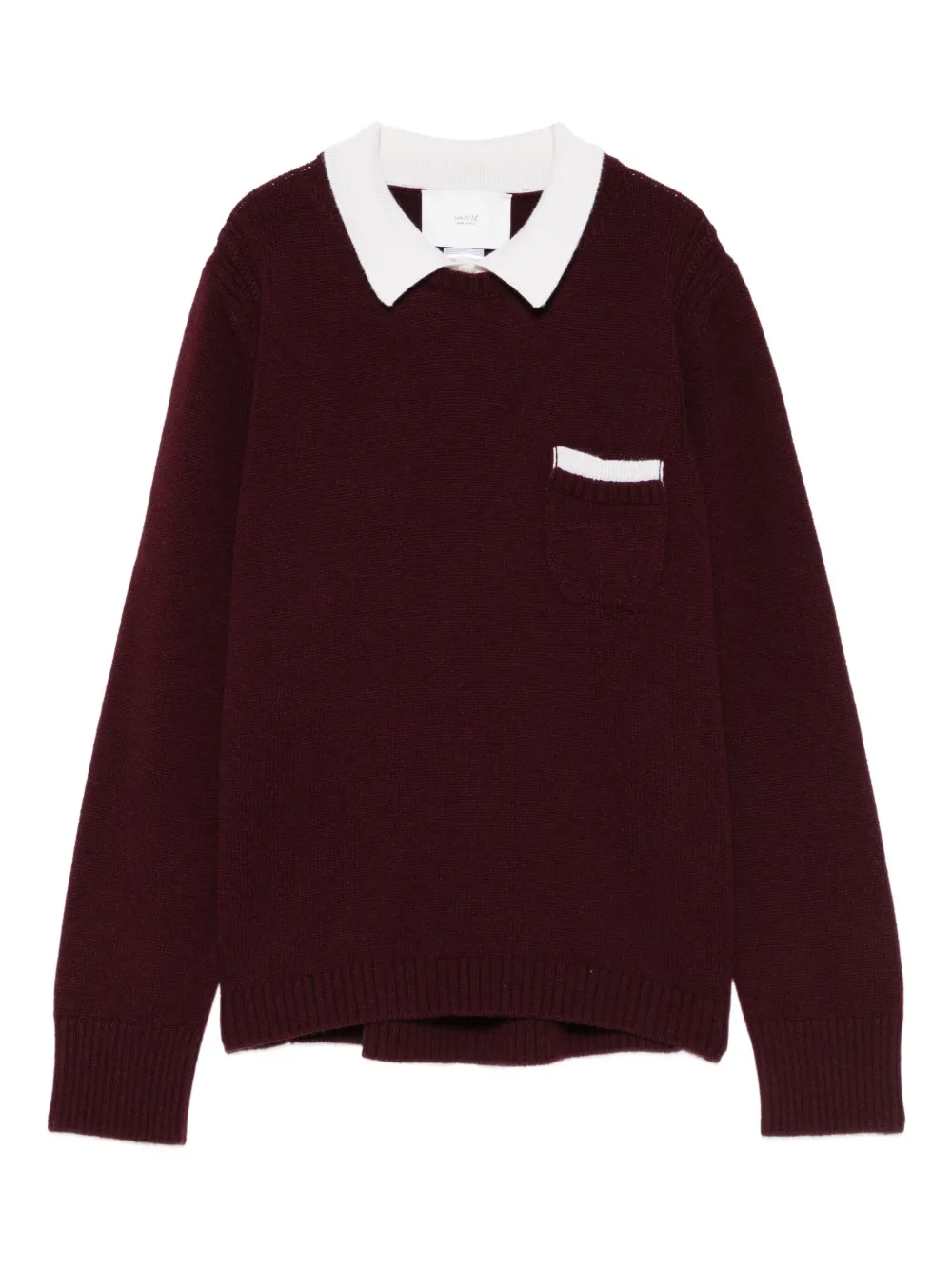 Vanisè polo-collar sweater - Rot