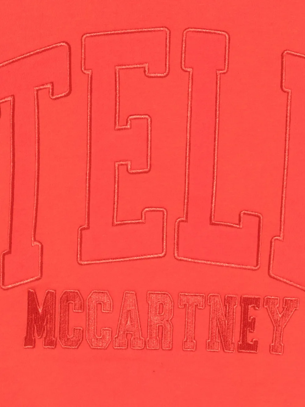 Stella McCartney Kids Sweater met geborduurd logo Rood