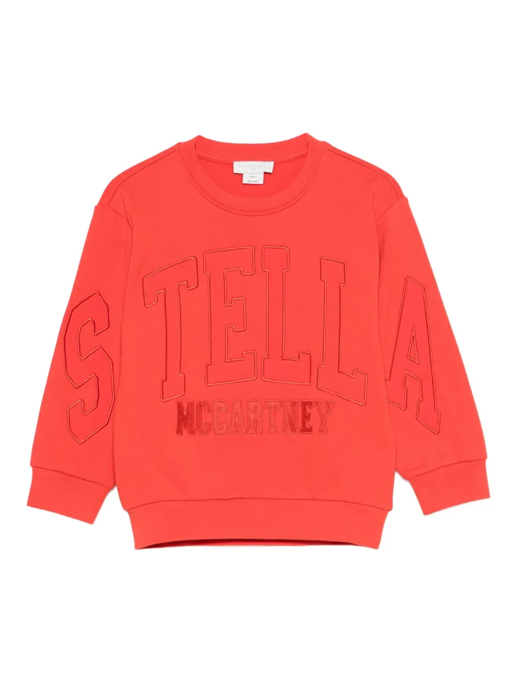 Stella McCartney Kids logo-embroidery sweatshirt - Rosso