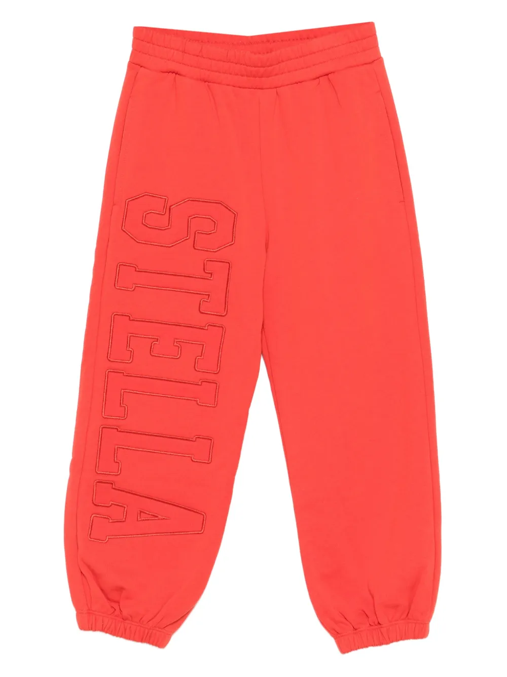 Stella McCartney Kids logo-embroidery tracksuit bottom - Rosso
