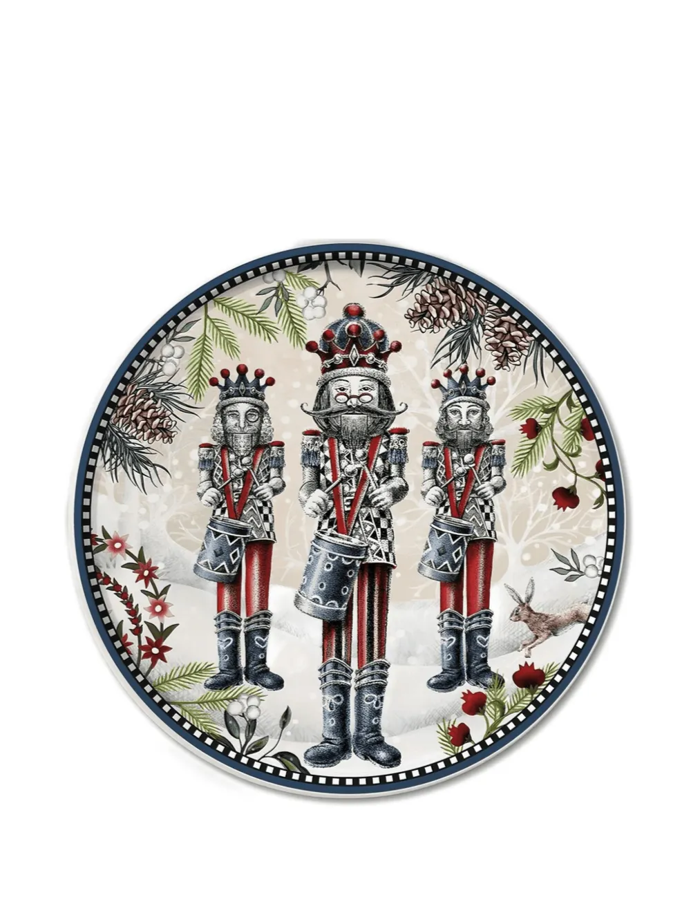 EGAN nutcracker christmas plate(31cm) | Grey | Image 1