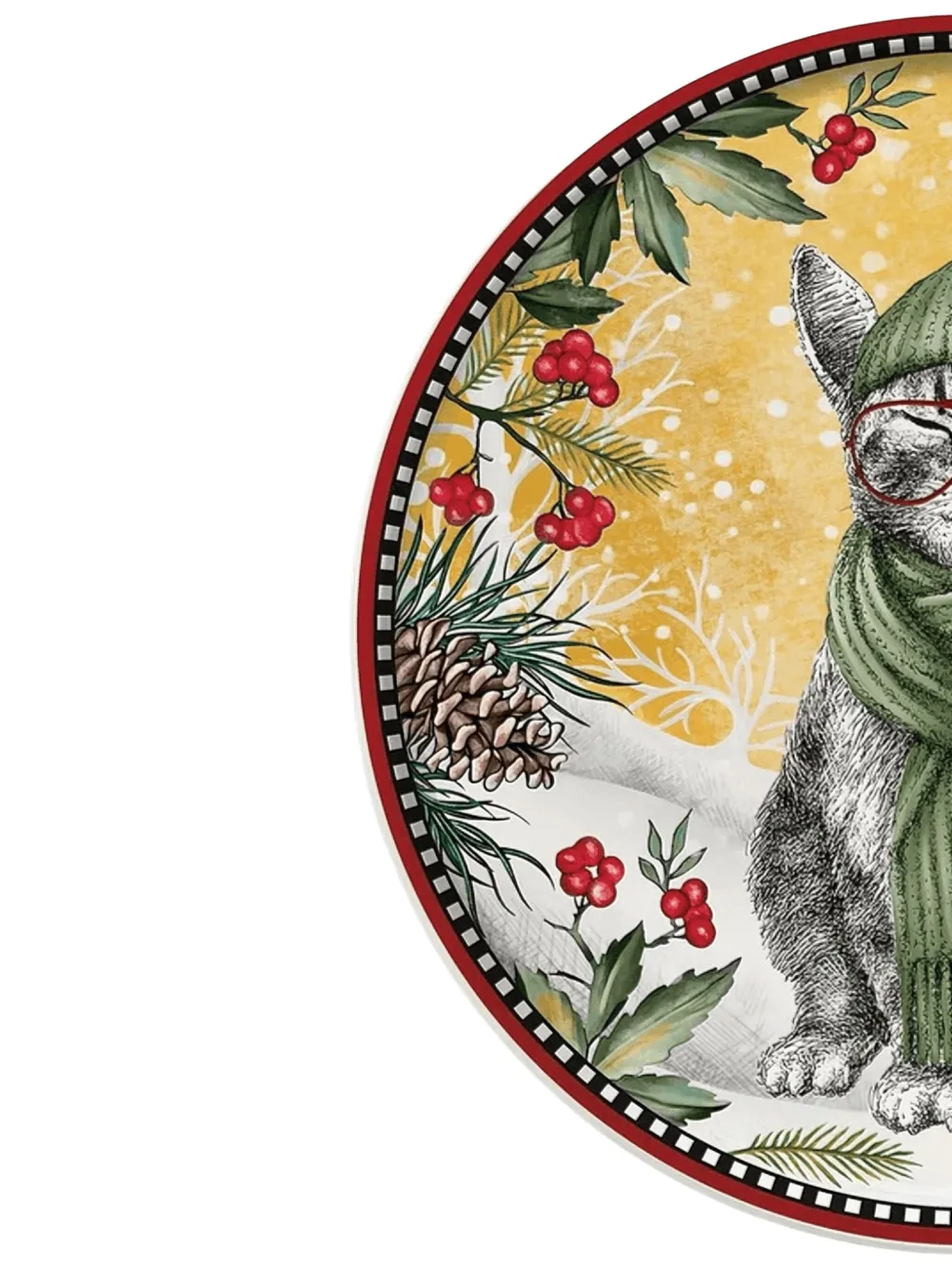 EGAN plato Christmas Cat de 31cm | Bandejas y platos decorativos | Image 2