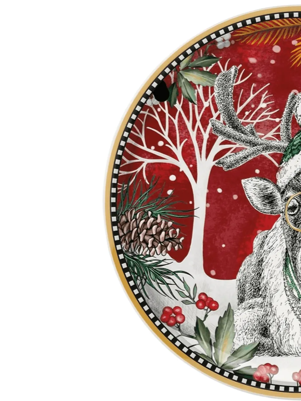 EGAN reindeer christmas plate (31cm) | Decorative Trays & Plates | Image 2