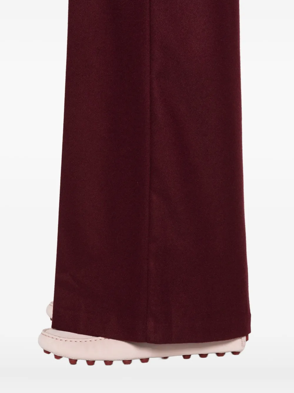 Rewind Belt-loops Pants In Burgundy