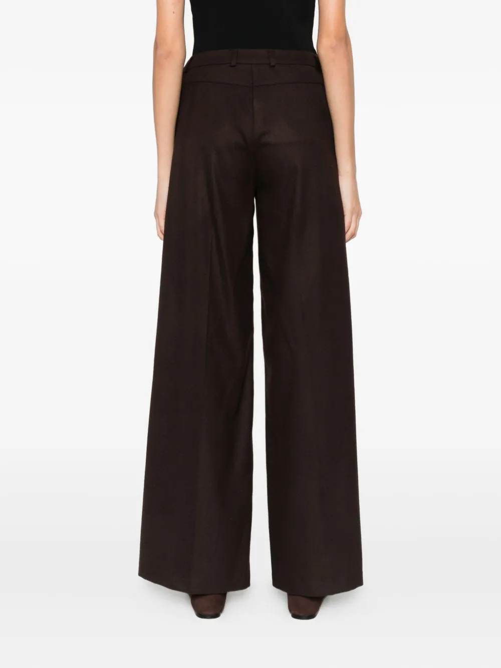 Rewind Wide Leg Trousers In Brown
