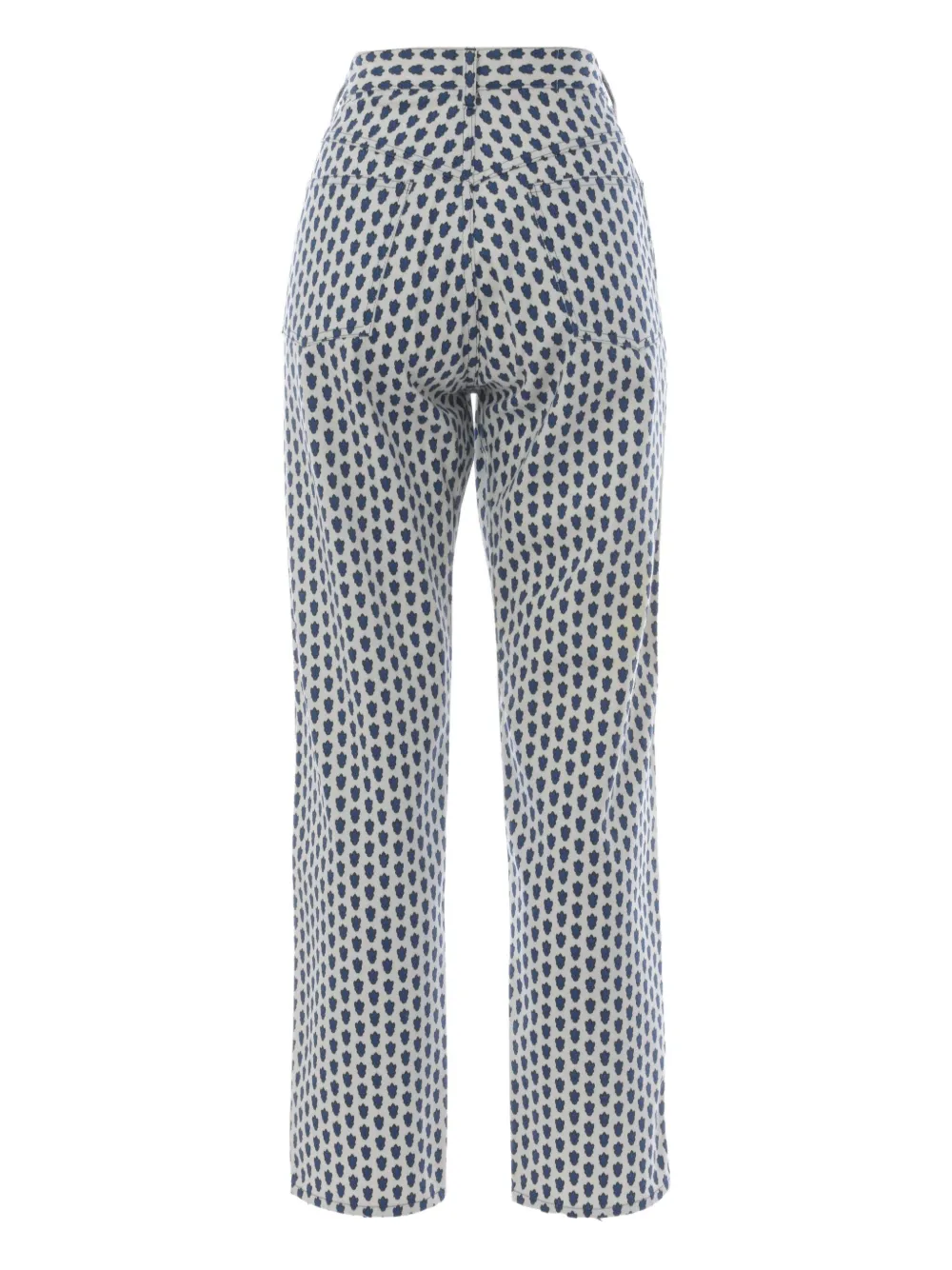 Souleiado Provençal-print jeans - Blauw