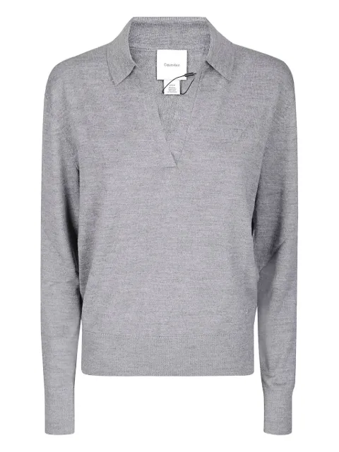 Calvin Klein collared merino sweater