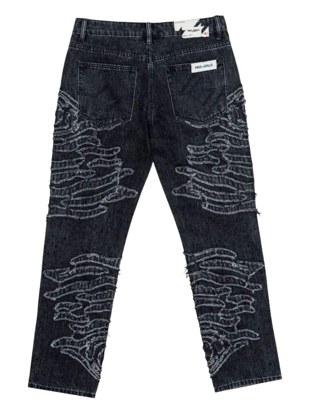 Free Refills zebra-pattern embellished jeans | Regular-Fit-Jeans | Image 2