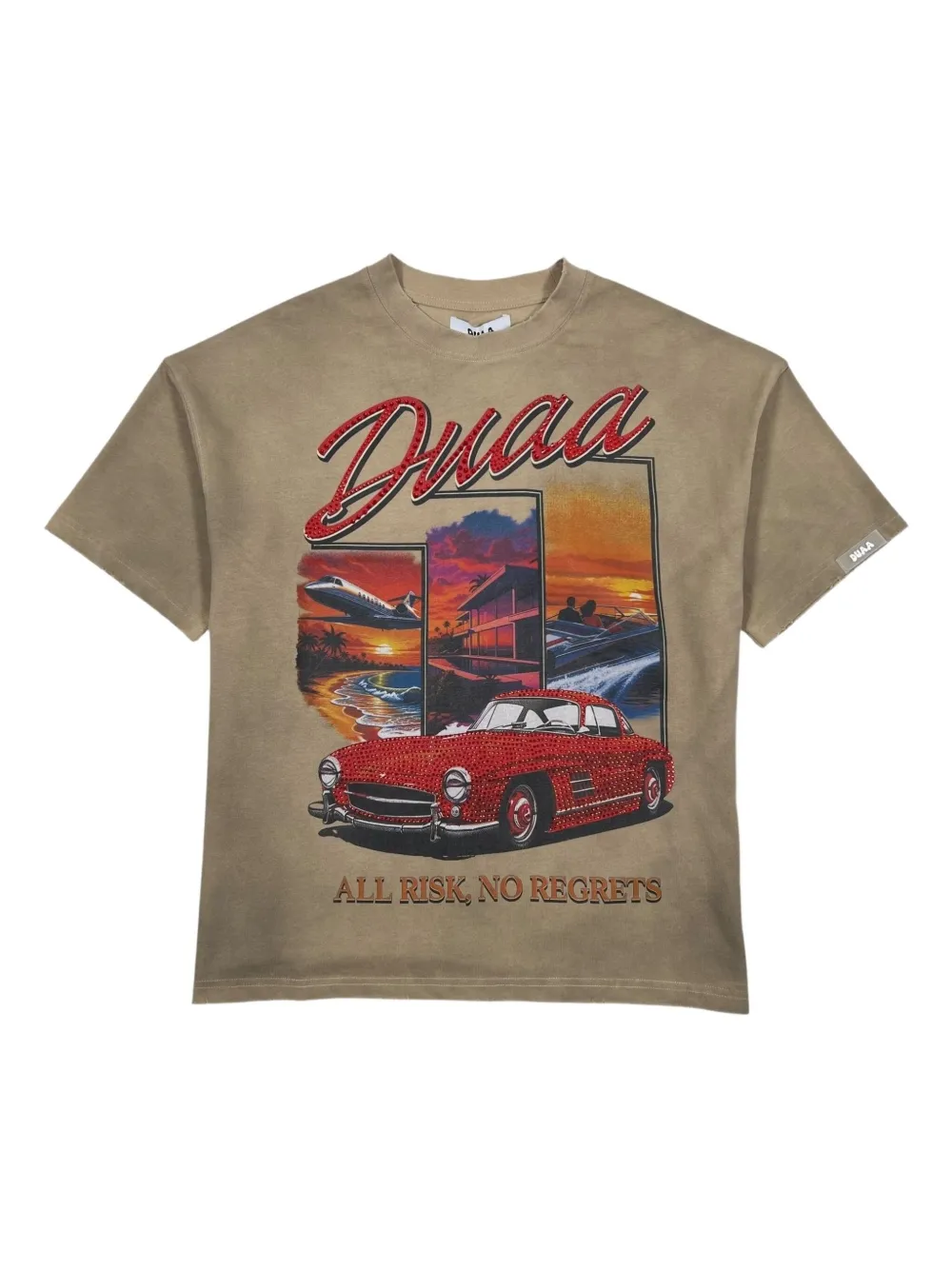 duaa All Risk T-shirt - ニュートラル duaa All Risk T-shirt - ニュートラル