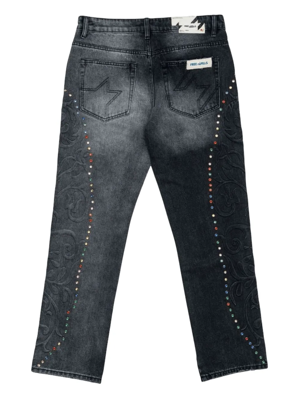 Free Refills Cathedral rhinestone jeans - Grijs