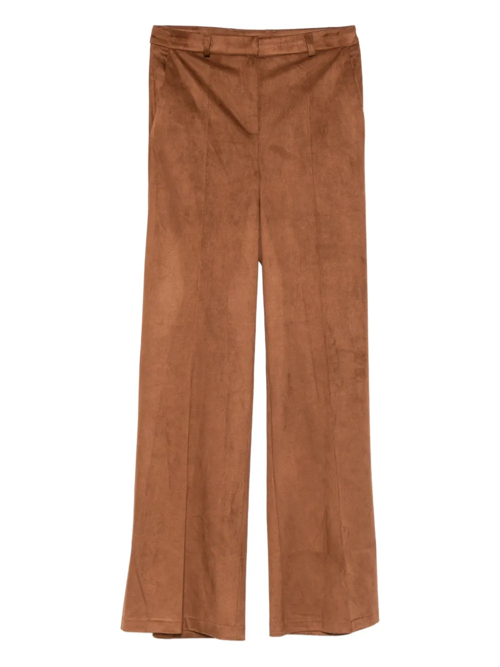 Rewind belt-loops trousers | Brown | Image 1