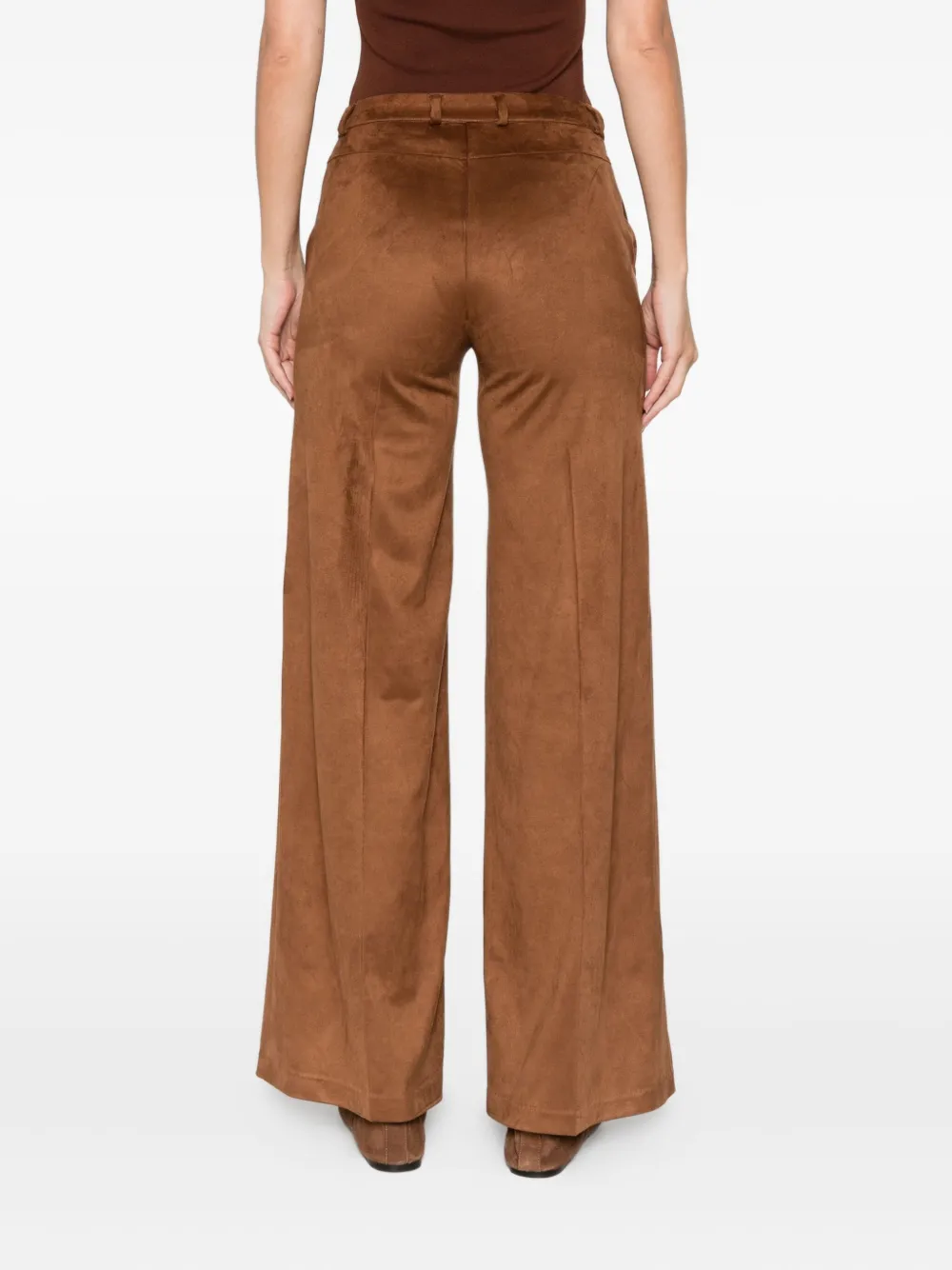 Rewind Belt-loops Trousers In Brown