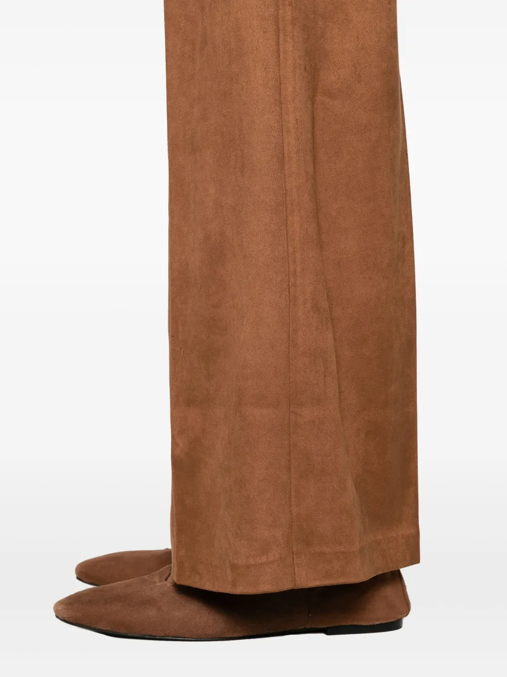 Rewind Belt-loops Trousers In Brown