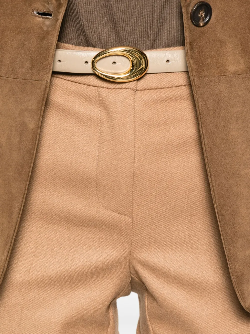 Rewind Broek met knopen Bruin