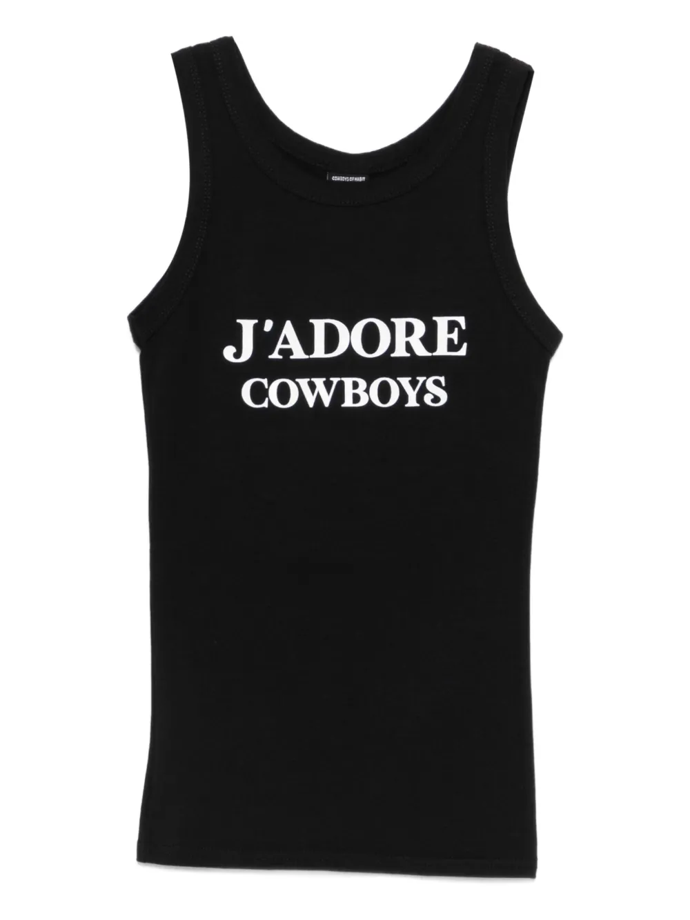 Cowboys of Habit printed tank top - Schwarz